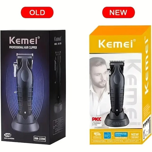 ماشین اصلاح کیمی مدل KM-2296 با تیغه کربن استیل و ضد آب