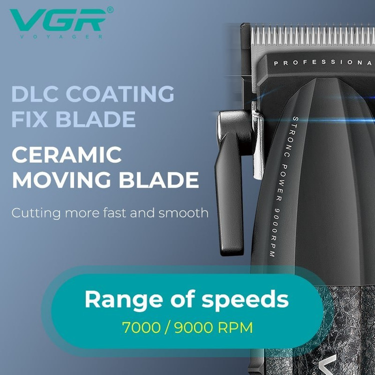 ماشین اصلاح وی جی آر مدل VGR V-640 با تیغه سرامیک و برش مستقیم