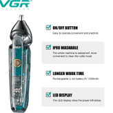 ماشین اصلاح وی جی آر مدل V-949 با تکنولوژی برش مستقیم و ضد آب