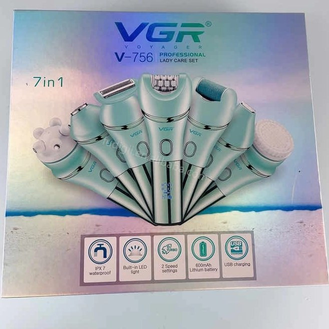 اپیلاتور ۷ کاره ضدآب وی جی آر مدل V-756